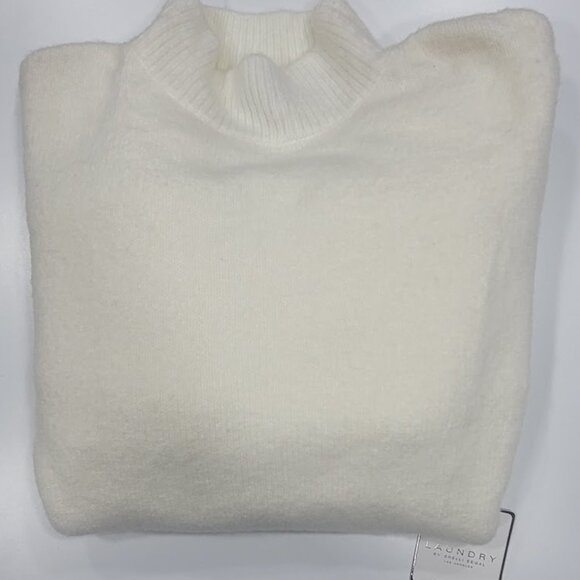Laundry by Shelli Segal Women's Turtleneck Sweater Sz LG - Cream - Picture 5 of 12